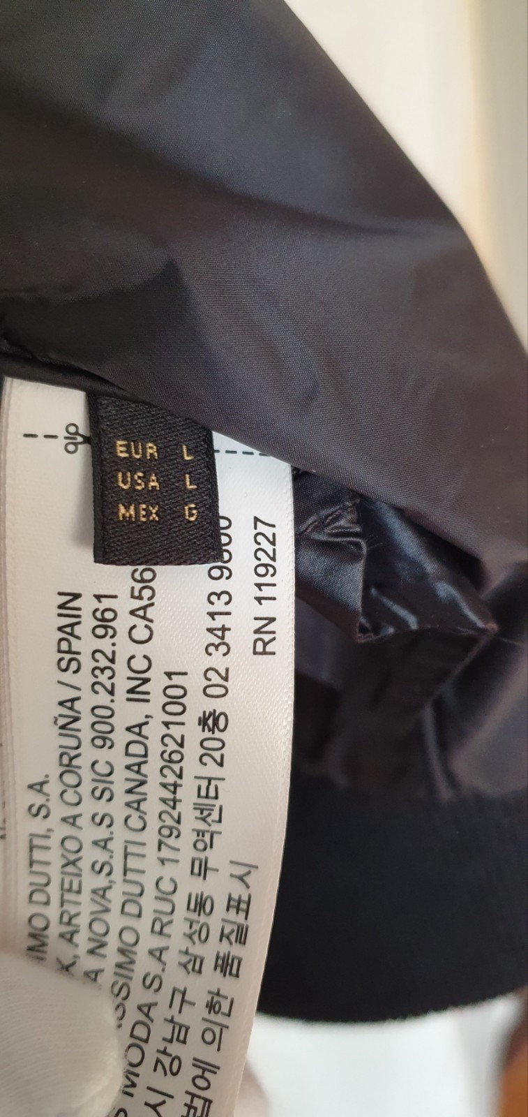 Massimo Dutti Quilted Bomber Jacket Black Size L Fits M New Without Tags thumbnail 5