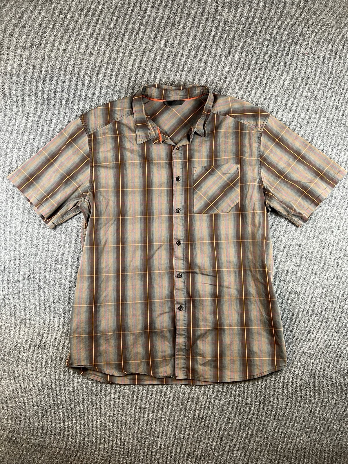 ARC'TERYX Arc’teryx Camicia Manica Corta Uomo XL Plaid Escursionismo Outdoor Pesca Campeggio