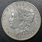 1886 S Morgan Silver Dollar $1 Better Grade AU Details Cleaned