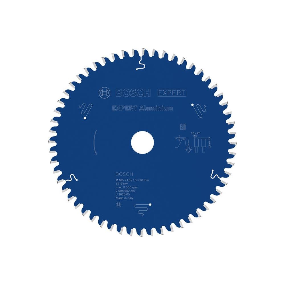 Bosch EXPERT Aluminium 165 x 1.8/1.3 x 20MM T56 Circular Saw Blade 2608902215