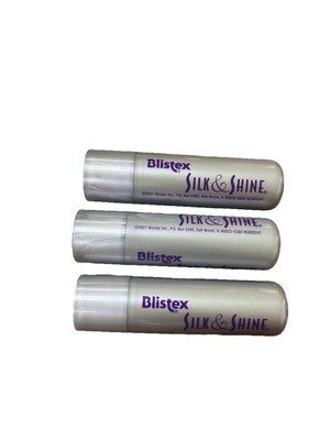 Blistex Lip Silk & Shine lip balm, Infused with Vitamin B5 & E,  .13 oz 3 Pack