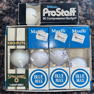 Vtg Kro-Flite Blue Max ProStaff 5 Packs 14 Pcs Wilson Spalding Dunlop NEW K-Mart