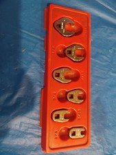 Snap-on 14 Drive Sae Crowfoot Wrench Set 14 - 916 W Red Tray 6 Pc Snap-on 14 Drive Sae Crowfoot Wrench Set 14 - 916 W Red Tray 6 Pc