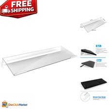Clear Acrylic Keyboard Holder - Comfort Design with Non-Slip Case