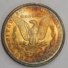 1904 O  Morgan Silver Dollar UNC BU Toning Rainbow Choice Bu