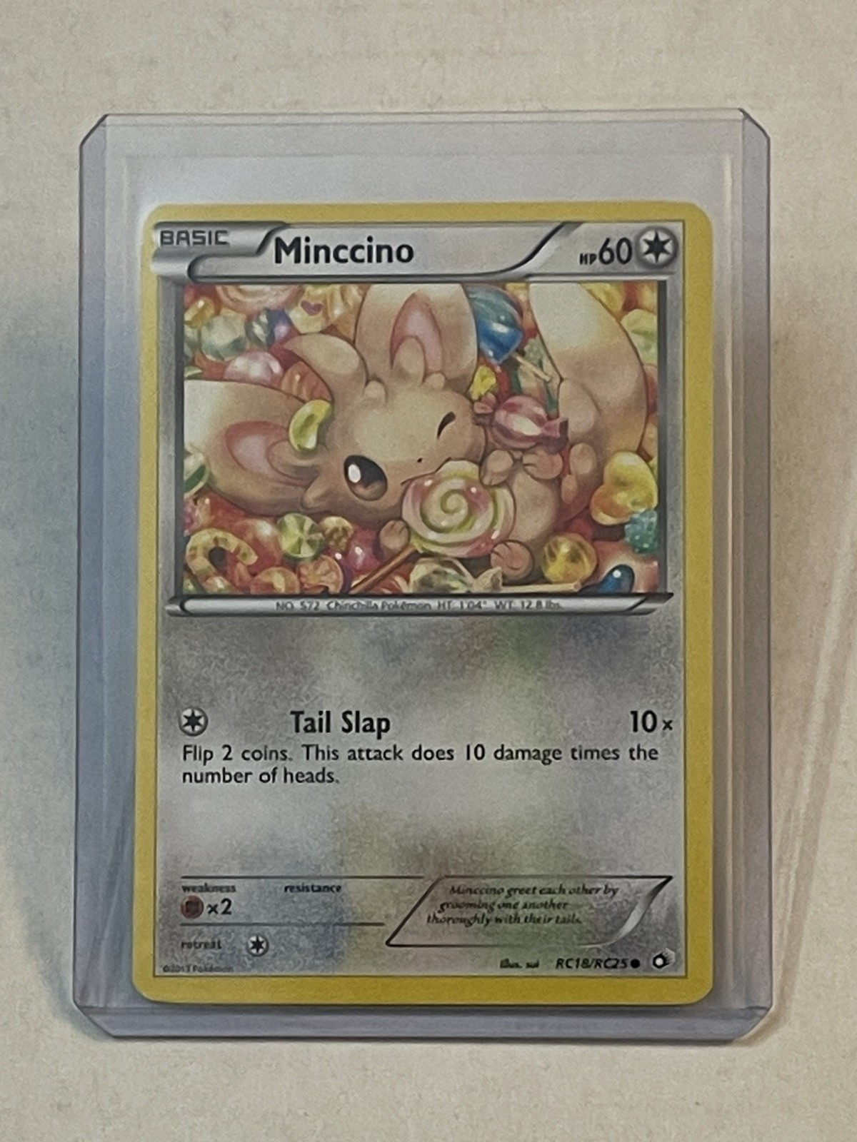 Pokémon TCG Minccino RC18/RC25 Legendary Treasures Radiant Collection Holo LP