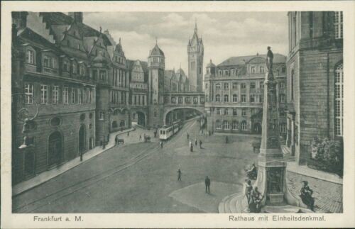 Postcard Frankfurt City Hall with Unified Monument (No.883)