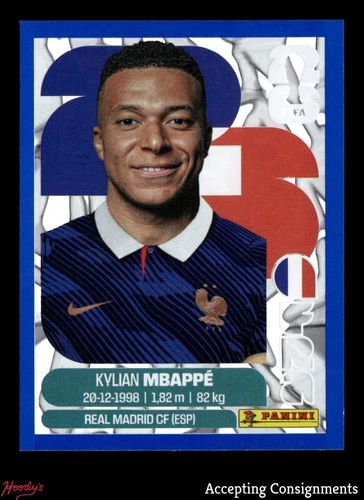 Kylian Mbapp 2026 Panini Kylian Mbapp #FRA20 Blue