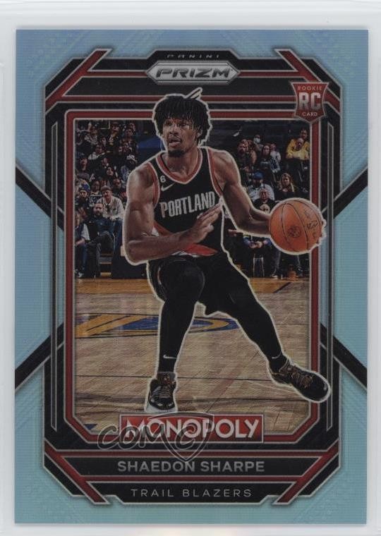 2022-23 Panini Prizm Monopoly Light Blue Prizm 15/199 Shaedon Sharpe #74 1k9t
