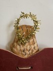 Folk Art Vintage Primitive Cloth Angel Doll Handmade Wood Wings — photo 8