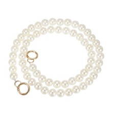 Imitation Pearl Purse Strap, 39" Handbag Chain with Spring Clasp, 16mm