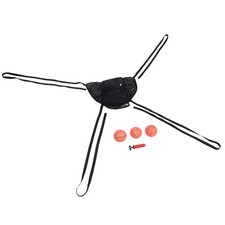 Trampoline Basketball Stand Set Kit Hoop Attachment Rim Mini Black Flexible for
