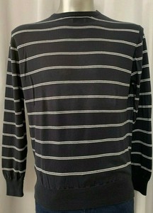 MAGLIONE GIROCOLLO BANYAN SLAM da uomo in cotone rigato blu e bianco taglia  S | eBay
