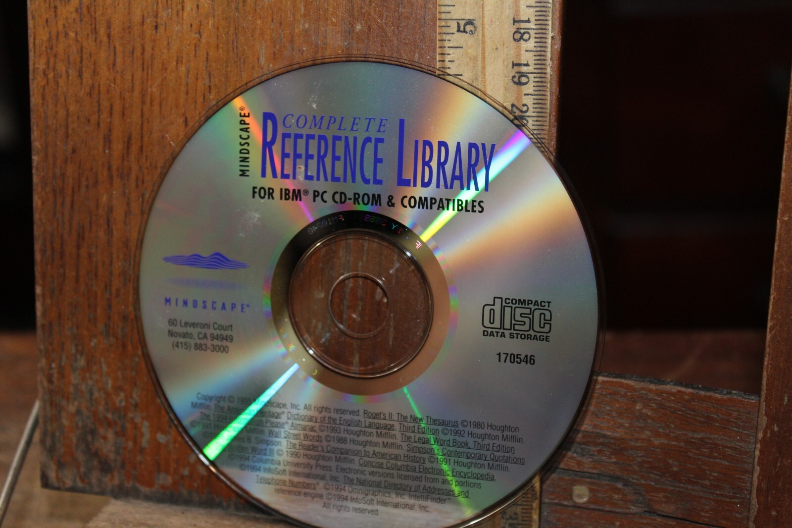 Vintage CD Data Disc 1995 IBM PC-CD Rom Reference Library Mindscape | eBay