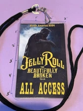 Jelly Roll 2024 Commemorative All Access,  Backstage Pass/Laminate
