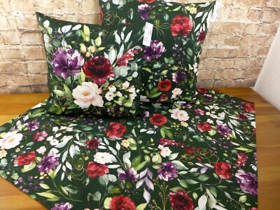 Sander Tischdecke Mitteldecke Deep Flowers Floral Druck Baumwolle  Größenwahl