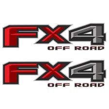 FX4 Off Road Decals for F150 F250 Truck Super Duty Stickers 2015-2018 Set of 2:)