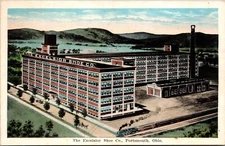 Postcard The Excelsior Shoe Company Factory in Portsmouth, Ohio
