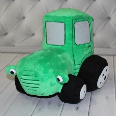 Cojín Almohada De Tractor De Peluche – Suave Y Colorido, Decoración Y Compañía Para Niños (22x30x20 Cm)