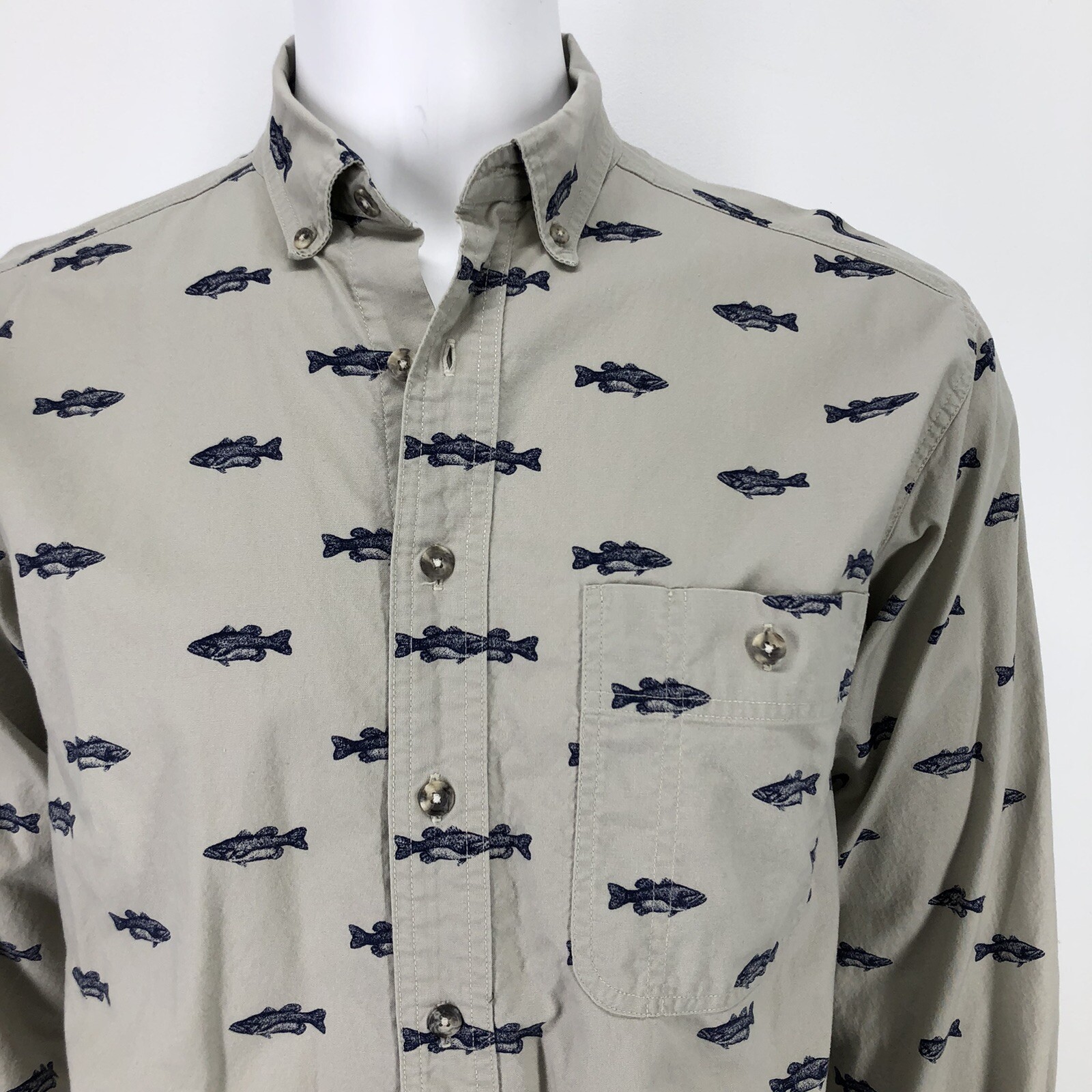 mens shirt with fish