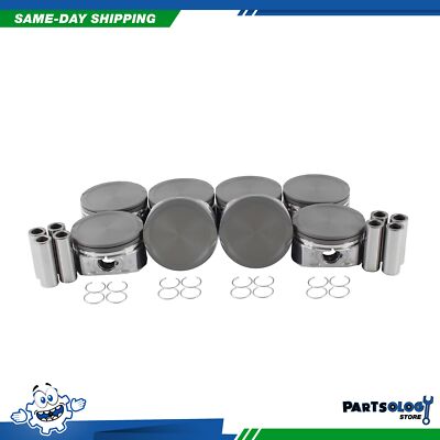 DNJ P4166 Standard size Complete Piston Set For 05-10 Ford Mercury 4.6L SOHC