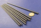 Nylon 66 Round Rod, Black  1/4" Dia- .250" x 12" Length -8 Units, 8 Ft Total