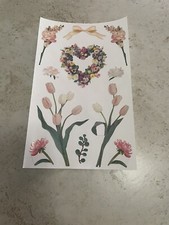 Mrs. Grossman's Flower Sticker Sheet  3 Sheets 