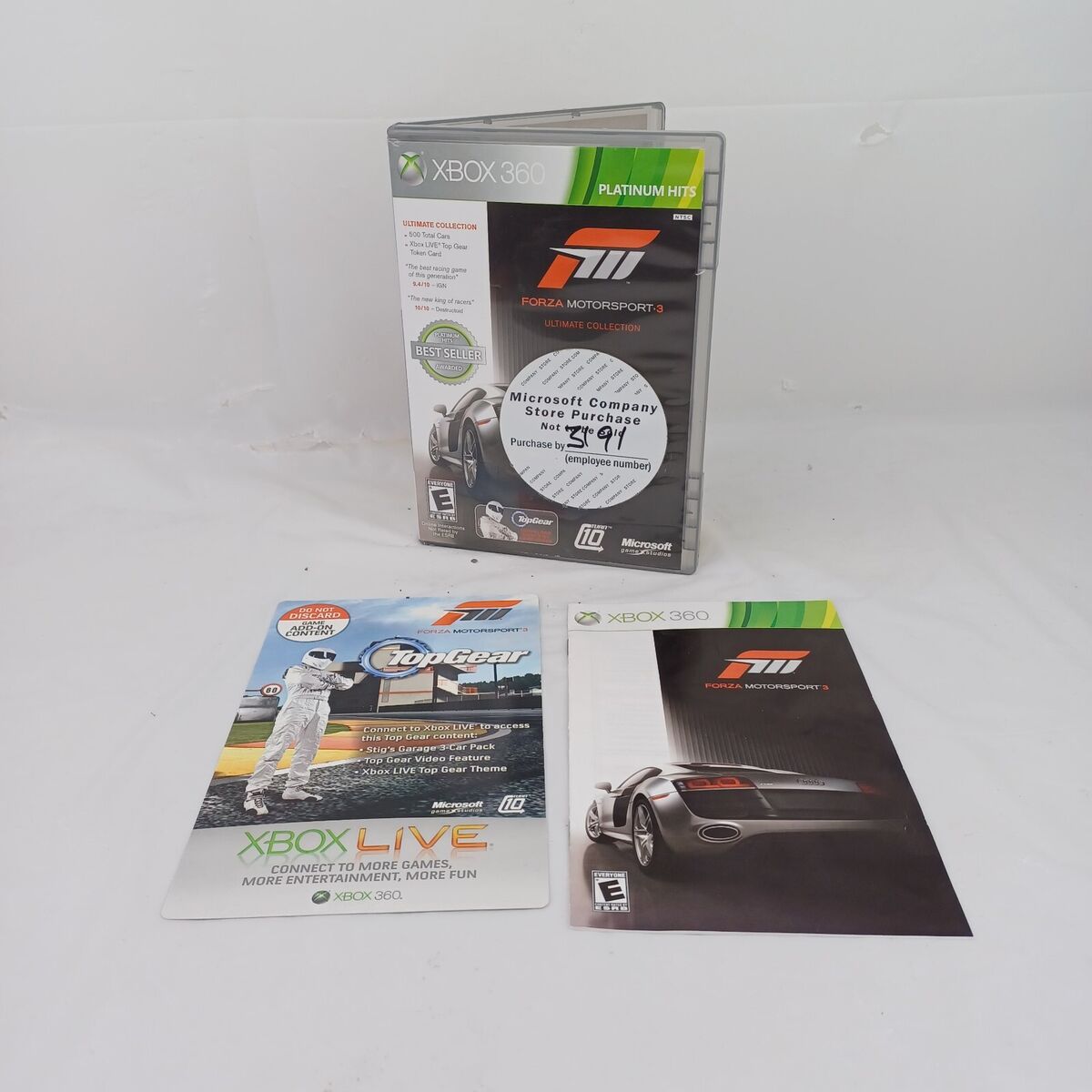 Forza Motorsport 3 Video Game Xbox 360 Platinum Hits Ultimate Collection  Rated E