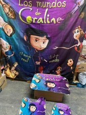 CORALINE Shower Curtain /4PCS Set /Non-Slip Rug Bath Mat Toilet Lid Cover
