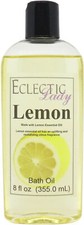 Lemon Bath Oil - Scented Body Oil - Relaxing  Moisturizing Bathing Oil