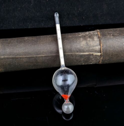 Hidrómetro de vidrio antiguo, médico, científico  - Imagen 1 de 10