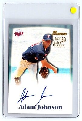 2000 Bowman Draft Rookie Auto #BDPA23 Adam Johnson Minnesota Twins