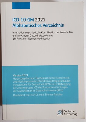 Prof. Dr. med. Thomas Auhuber: ''CD-10-GM 2021 Alphabetisches Verzeichnis''