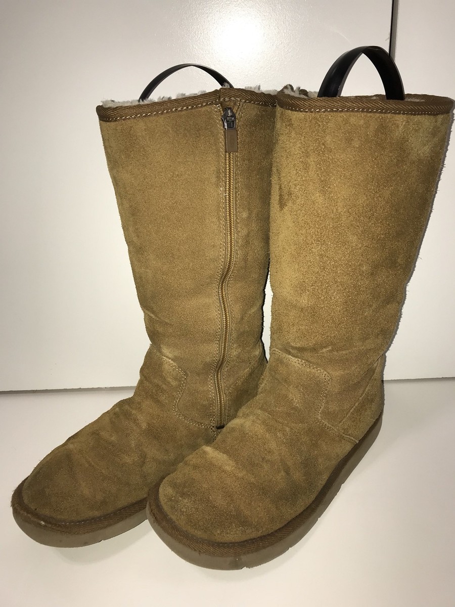 UGG Australia Womens Size Beige Classic Tall Suede Boots With