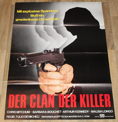 DER CLAN DER KILLER Org. Plakat A1 -1973- Christopher Mitchum, Barbara Bouchet