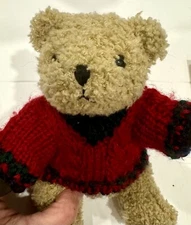 Vintage 1998 Hugfun Costco Stuffed Plush Winter Bear Toy 10"