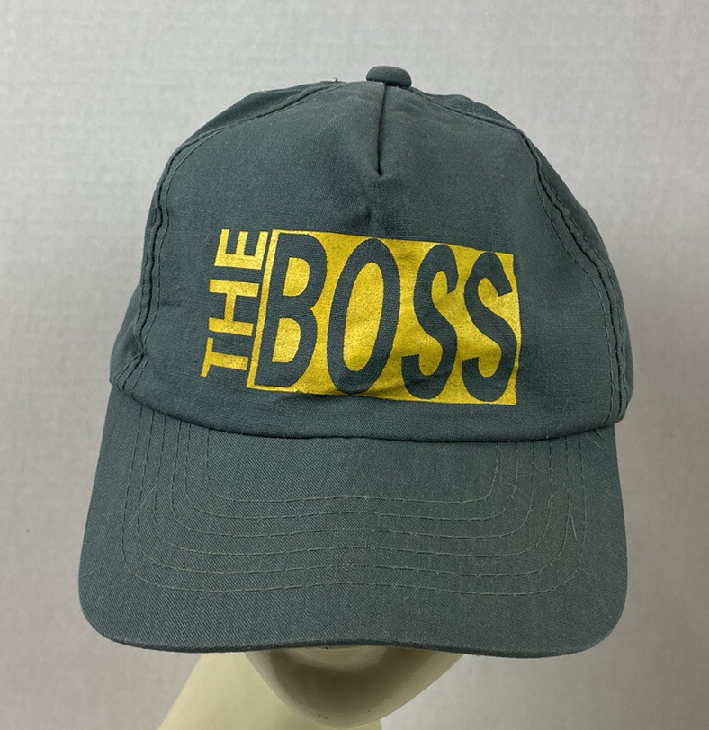 Vintage The Boss Cap Snapback Hat Trucker Wear Guard Made In Korea