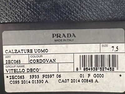 Prada Classic Brogue Cordovan Size 8.5, EU 41.5 s-l400.jpg main image 3