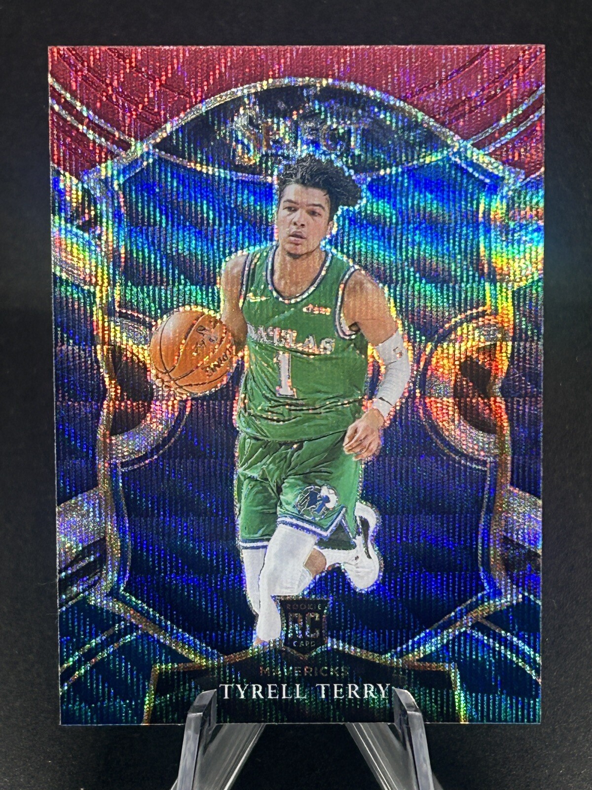 Tyrell Card Model 2020-21 Panini Select - Concourse Tyrell Terry #91 Tri-Color Prizm (RC ...