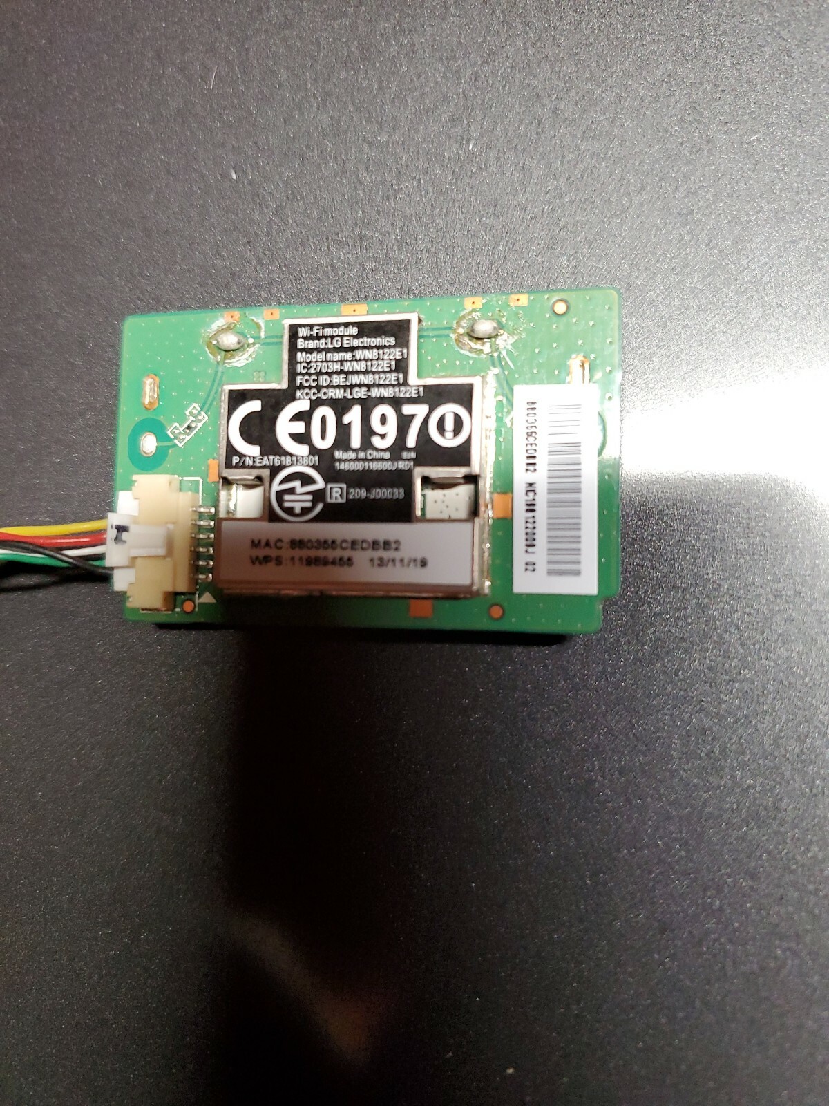 LG 55uh6090 WiFi Model Board Wn8122e1 Eat61813802 for sale online eBay