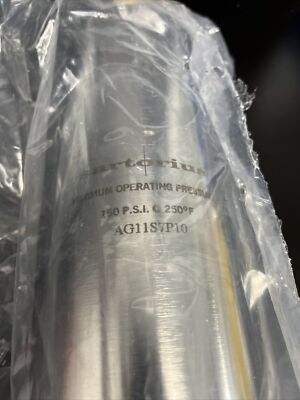 Sartorius Sanitary Filter Housing 150 psi at 250F AG11S7P10