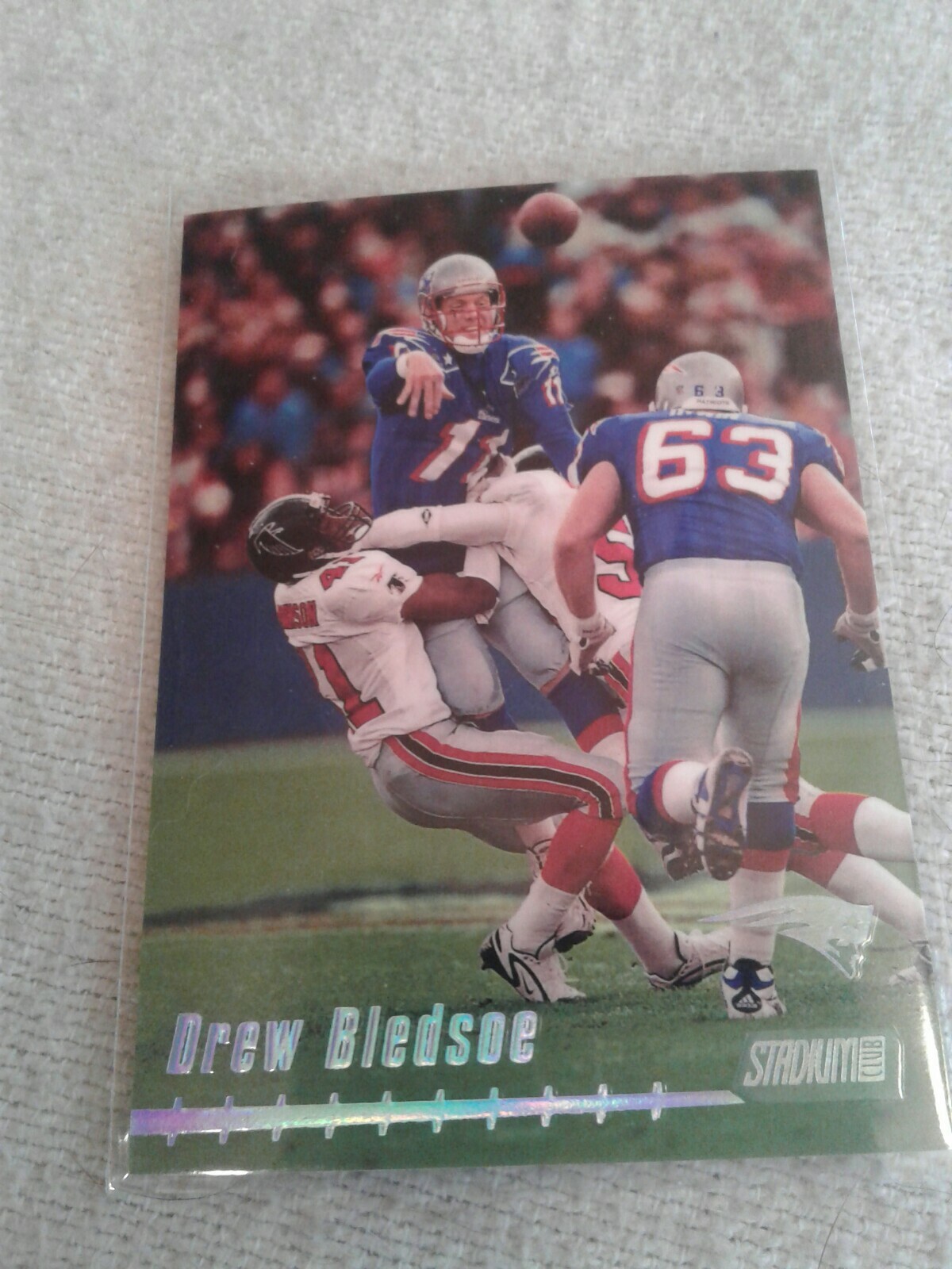 1999 Stadium Club  #75 Drew Bledsoe Quarterback New England Patriots