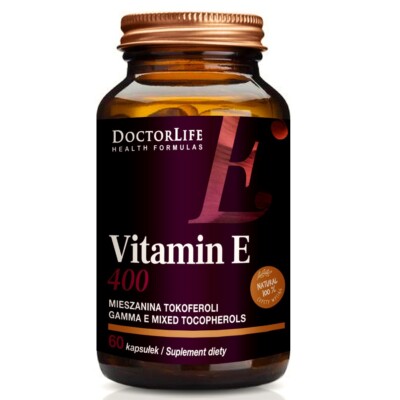 5906874819791 Vitamin E-400 268mg suplement diety 60 kapsułek Doctor Life
