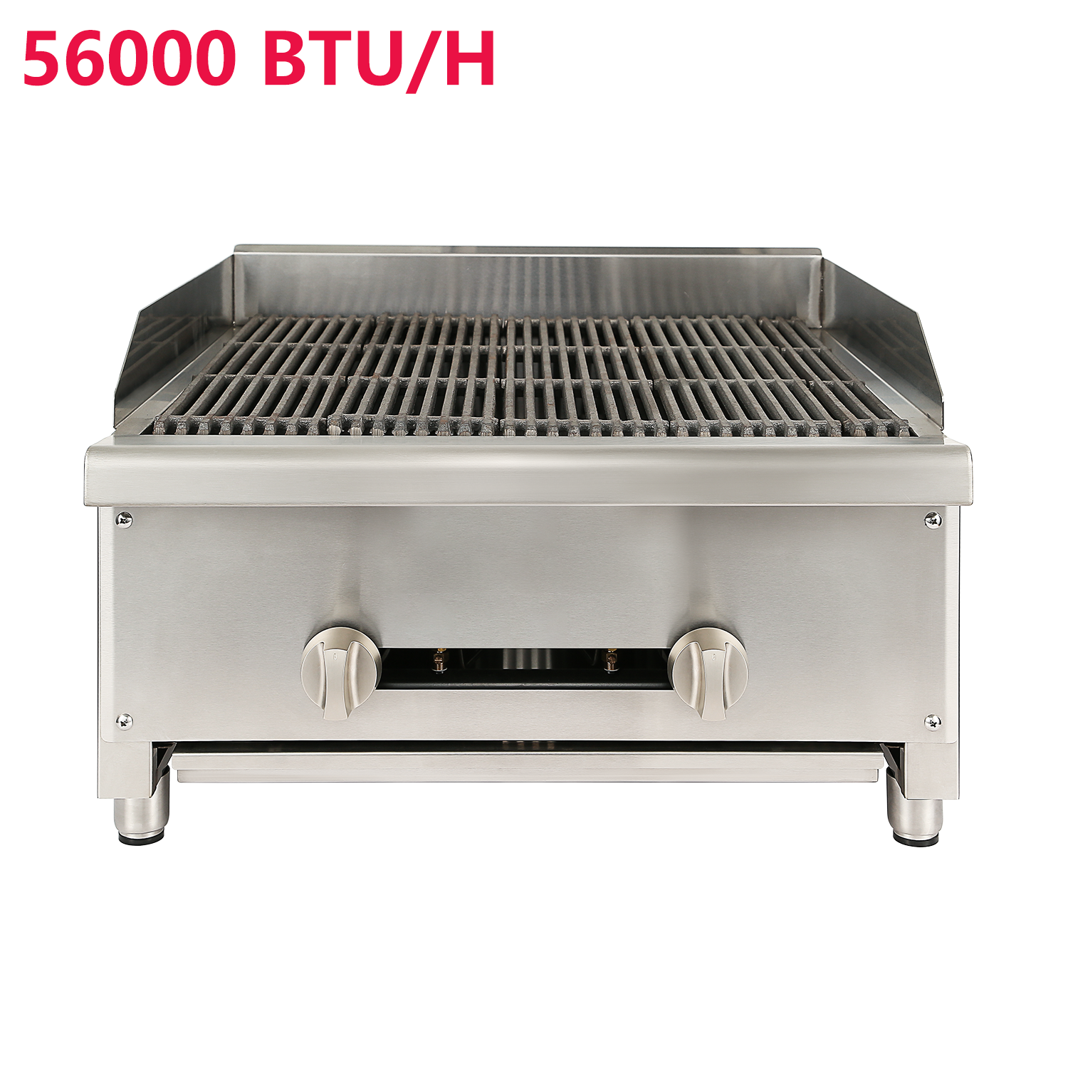 24” Commercial Countertop Gas Grill Radiant Charbroiler Griddle Liquid