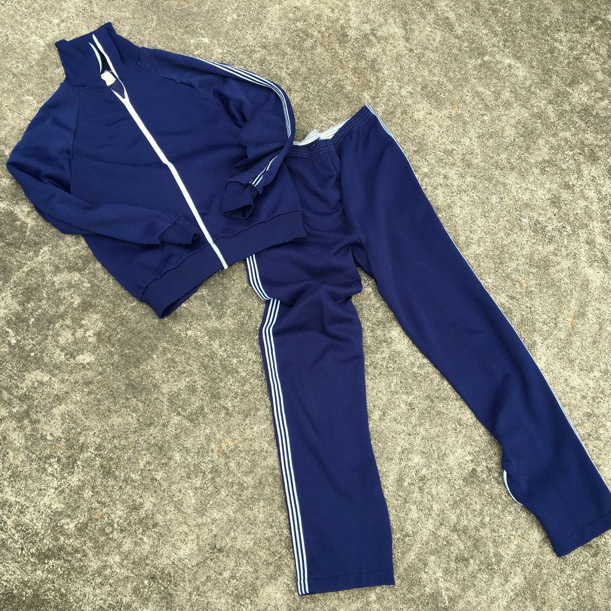 Vintage 70s 80s Sears Kings Road Track Jumper Sweatpants Jacket 