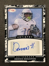 DENNIS HOUSTON Dallas Cowboys 2022 Sage Artistry Football AUTO AUTOGRAPH QTY