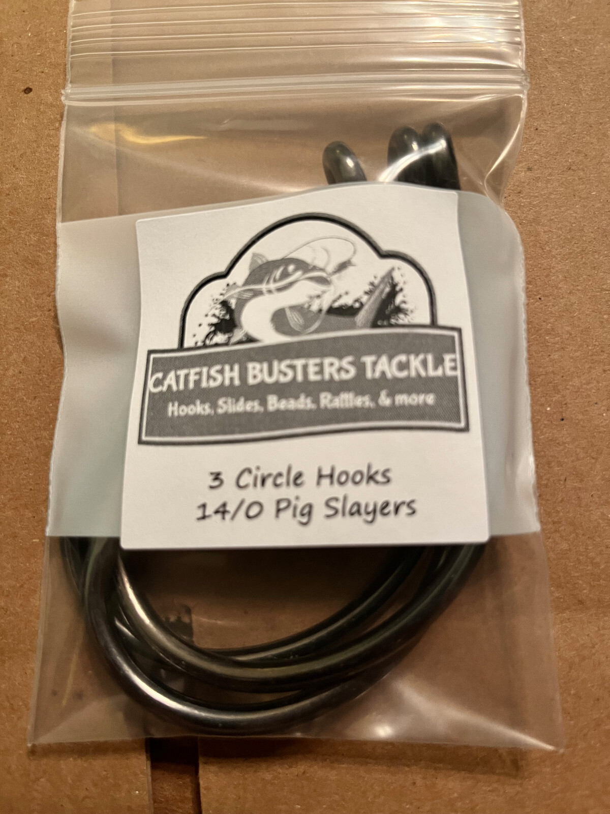 CATFISH BUSTERS TACKLE! !!PIG SLAYERS!! 14/0 CIRCLE HOOKS FOR TROPHY