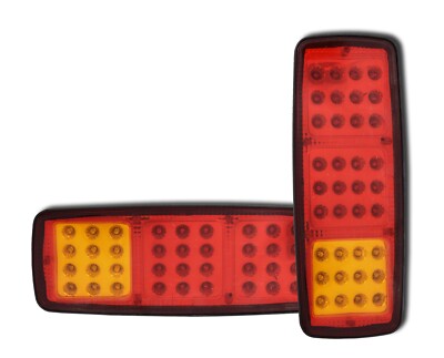 2 x 12V 36 SMD LED RÜCKLEUCHTEN DREI FUNKTION LAMPEN LKW LKW ANHÄNGER CAMPER