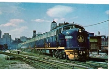 Capitol Limited, Baltimore & OH Train #6, IL, 1967 Postcard