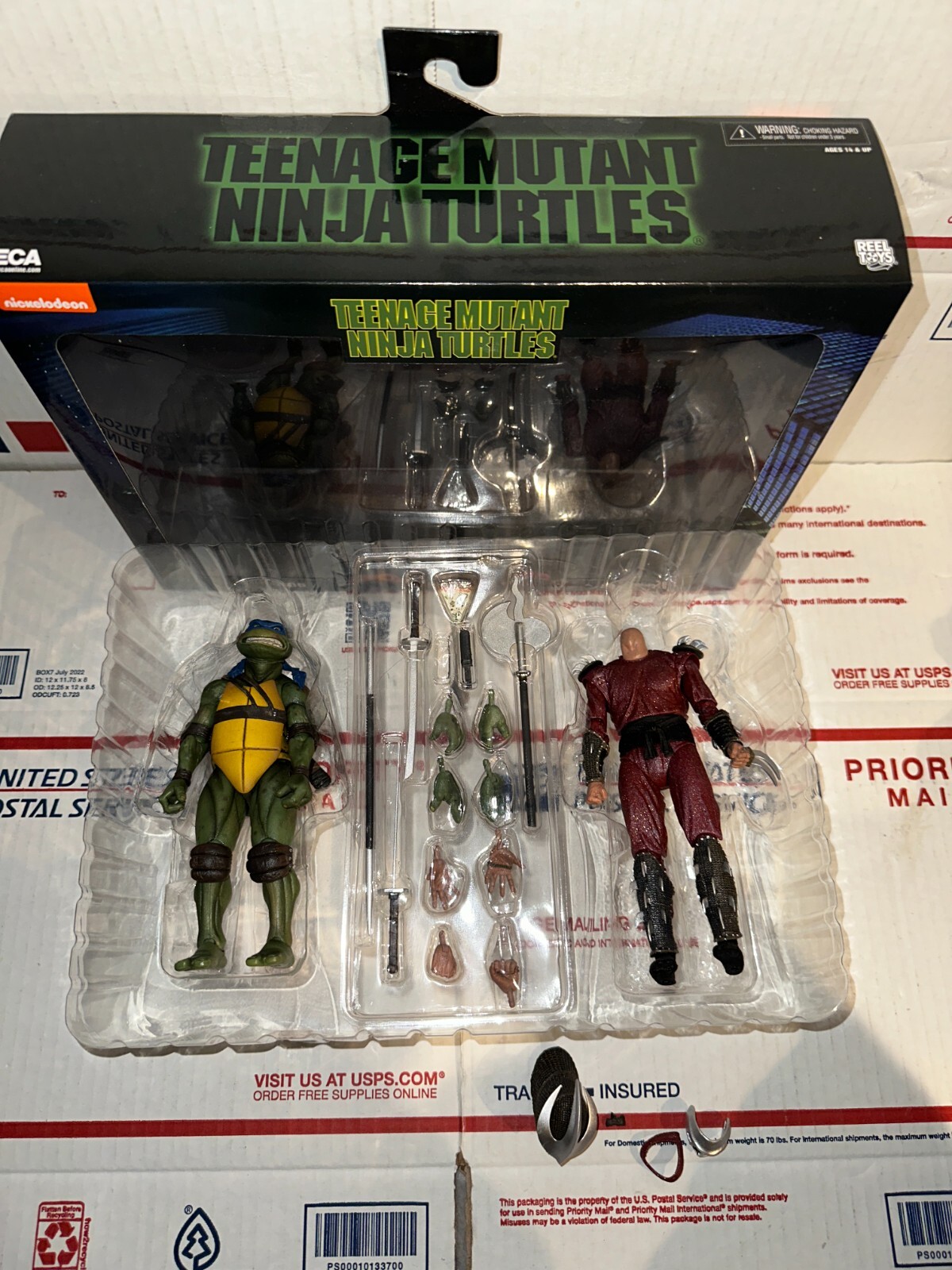 NECA NICKELODEON TEENAGE MUTANT NINJA TURTLES SEE ALL PICS OPENED BOX